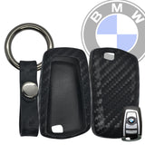 BMW Carbon Fiber Soft Silicone Key Fob Case