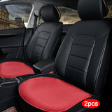 Universal Car Seat Cover Breathable PU Leather Pad Mat For Auto Chair Cushion ( 2pcs )