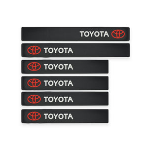 6pcs TOYOTA Car Sticker Door Guard and Side Mirror Protector