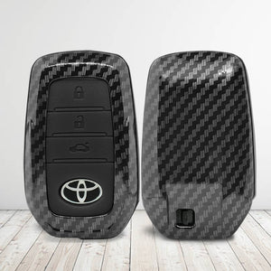 Toyota Hard plastic carbon abs Car Key Case Carbon Fiber Shell