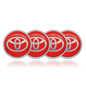 TOYOTA Car Center Wheel Cap Badge Aluminum Metal Sticker