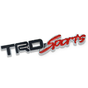 Car Sticker 3D Metal Sticker TRD Sports 1.6cm x 14 cm