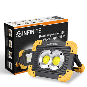 Infinite Rechargeable LED Work Light 180° rounded / 180° Square / 360°