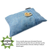 Bag Bamboo Activated Charcoal (Blue) 100% Natural & Chemical Free Moisture