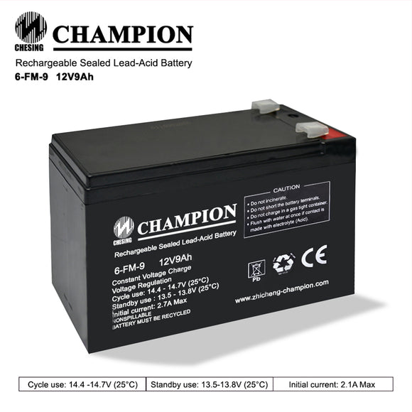 UPS Battery 12V 9Ah Champion UPS Rechargeable Sealed Lead Acid  [Same Specs as Motolite]