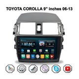 Car Android Stereo Head Unit 9  inches Toyota Corolla 2006-2013 Model (Stereo and Frame)