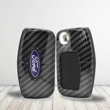 Ford plastic carbon buttons Car Key Case Carbon Fiber Shell