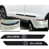 2Pcs Nismo Carbon Fiber Front&Rear Bumper Protector