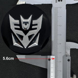 Transformer Car Center Wheel Cap Badge Aluminum Metal Sticker